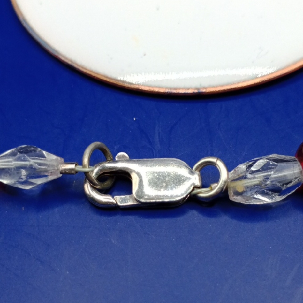 Cardinal Pendant Necklace with Red Beads - Picture 6 of 7